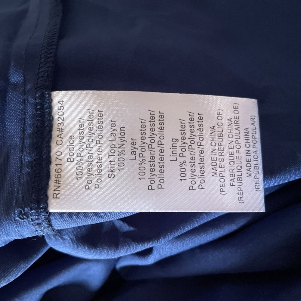 NWT Anthropologie Hutch Tulle Navy Bow Dress SZ 10 Coquette Formal strapless - Picture 10 of 11